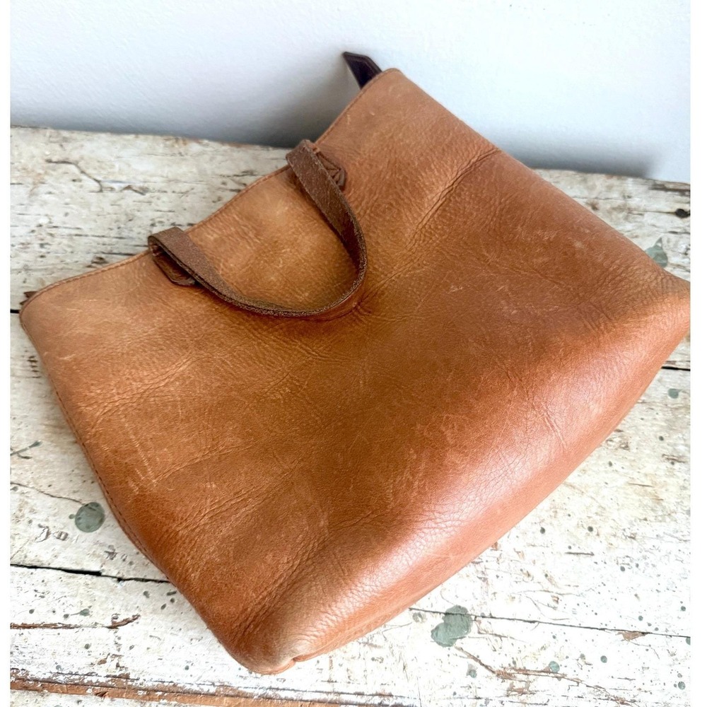 Madewell Medium Leather Transport Tote Crossbody‎ Bag English Saddle Leather - Picture 2 of 10